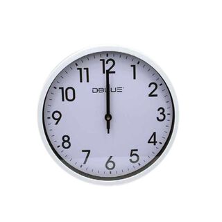 Reloj de Pared Decorativo 12 Pulgadas Borde Blanco,hi-res