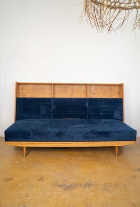  Sofa Cama Años 60 s Restaurado,hi-res