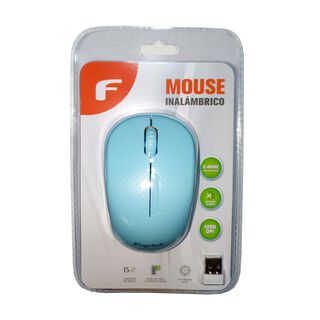 Mouse Inalámbrico Fujitel Celeste,hi-res
