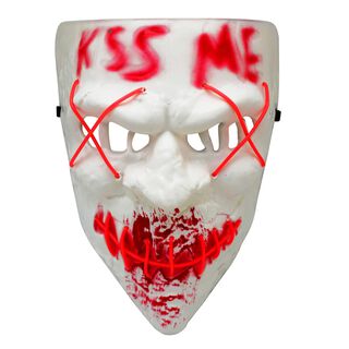 Mascara Horror Iluminada 1 Unidad Halloween Big Party,hi-res