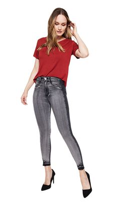 Jeans Mujer Ruby High Waist 4242 Bicolor Gris Amalia Jeans,hi-res