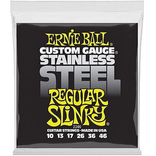 P02246 Cuerdas Power Slinky Stainless Steel 10-46 Ernie Ball,hi-res