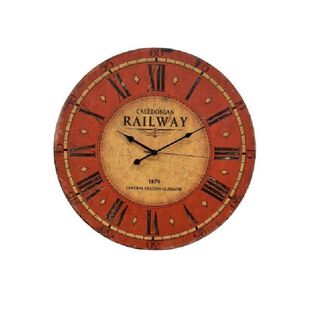 Reloj Mural Railway decorativo,hi-res
