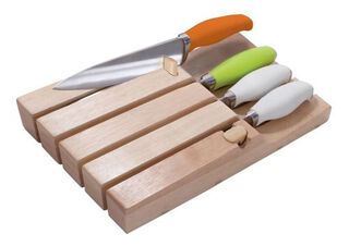Set cuchillos mango silicona 5 piezas chef - Oster,hi-res