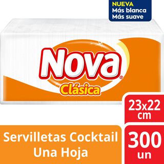 Servilletas Nova Clásica Pack Familiar Cóctel 300 Un,hi-res