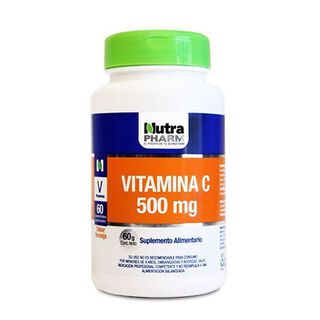 Vitamina C 500 mg x 60 Comprimidos Masticables – Nutrapharm,hi-res