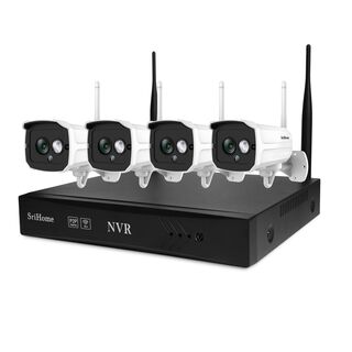 Kit NVR 4 Cámaras de seguridad IP Wifi 1080P 2MP Sricam NVS001,hi-res