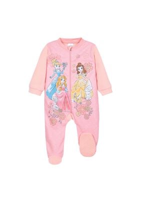 Pijama Bebé Niña Polar Flores Coral Disney Princesa,hi-res
