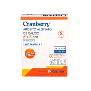 Apósito Alginato De Calcio 5x5 Cranberry - Pack De 5 Unid,hi-res