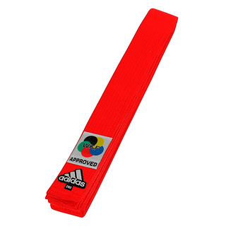 Cinturón De Karate Rojo Elite WKF 300 CM Adidas,hi-res