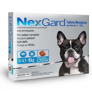 Nexgard 4 a 10kg - 3 comprimidos,hi-res