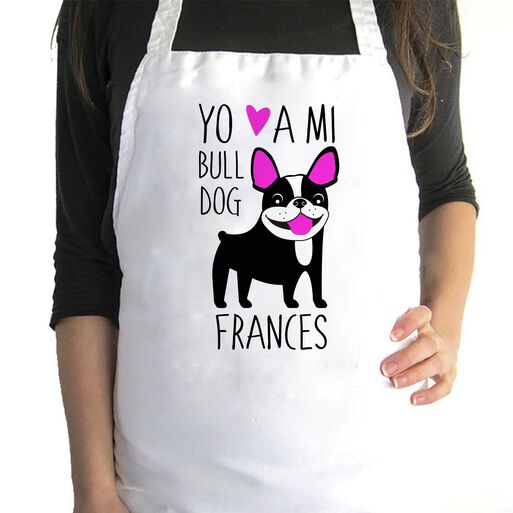 Pechera de Cocina - Bull Dog Frances  Blanco,hi-res