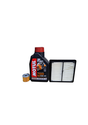 Kit Mantención Suzuki Gixxer 150 Aceite Motul 7100 10w40 4T Full Sintetico+ Filtros,hi-res