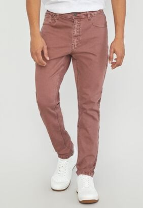 Jeans Hombre Skinny Color Burdeo - Corona,hi-res