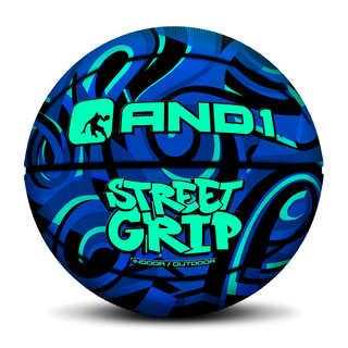 Balón de cuero And1 Street Grip Basketball Azul,hi-res