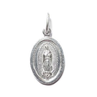 Colgante Virgen De Guadalupe 25mm Plata Fina 925,hi-res