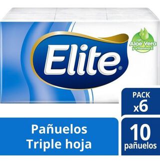 Pañuelos Elite Aloe Vera 6 Paq 10 Un,hi-res
