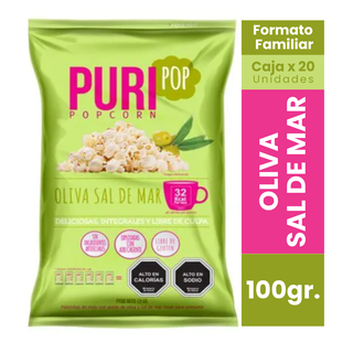 Cabritas Puripop Popcorn Formato Familiar Oliva Sal De Mar,hi-res
