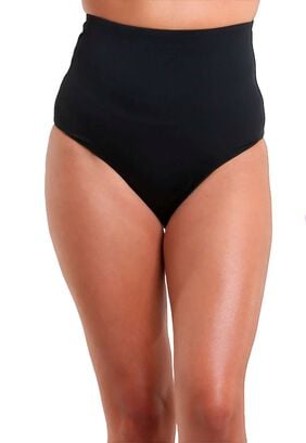Bikini calzón tiro alto color negro,hi-res