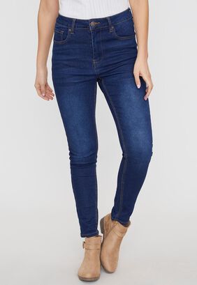 Jeans Mujer Skinny 1 Botón Raw - Corona,hi-res