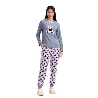 Pijama Mujer Estampado Gris Fashion´s Park,hi-res