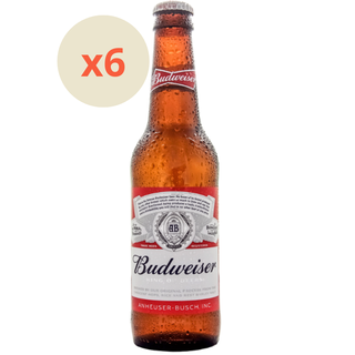 6x Cerveza Budweiser Especial Botellín 4,8° 330cc,hi-res