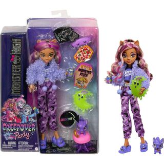 Monster High Muñeca Clawdeen Wolf Creepover Party,hi-res