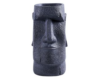 Macetero 39 cm Moai gris Outzen,hi-res