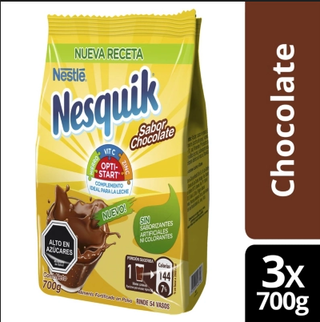 Saborizante para Leche NESQUIK® OPTISTAR® Chocolate Bolsa 700g Pack X3,hi-res
