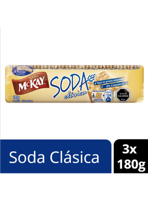 Galleta Mckay® Soda Clásica 180g Pack X3,hi-res