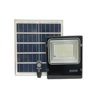 Foco Proyector LED Solar Con Sensor 200W Luz Fría,hi-res