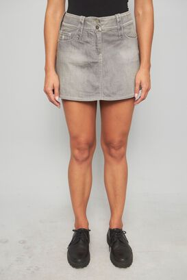 Falda casual  gris emporio armani talla 40 290,hi-res