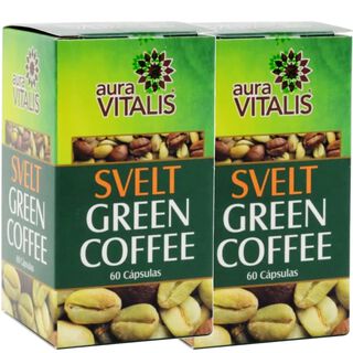 2 X AURA VITALIS SVELT GREEN COFFE 560 MG 60 CAPSULAS,hi-res