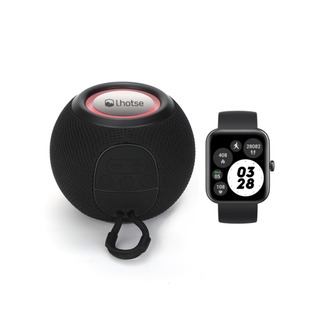 Pack Black Smartwatch Live mini 40mm 206 + Parlante Bounce,hi-res