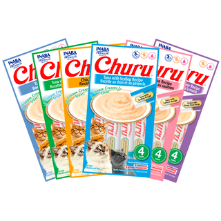 Pack 6 Churu Snack Cremoso Gatos,hi-res
