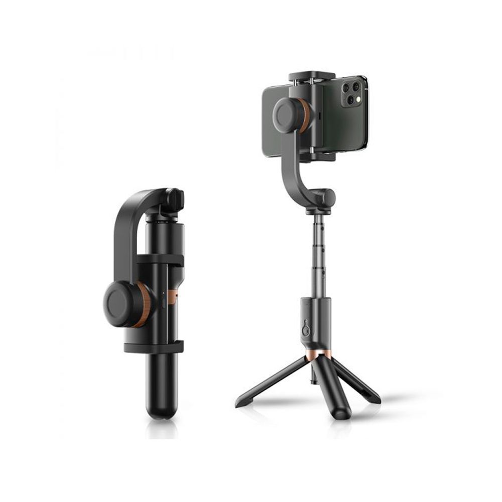 Palo Selfie Estabilizador Celular Bluetooth Gimbal Trípode Color Negro