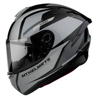 Casco De Moto Mt Helmets Targo Pro Sound A2 Gris Brillo,hi-res