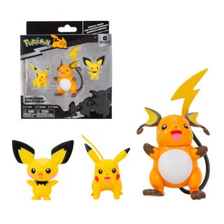 Pack Figuras Evolucion De 5 A 8 Cms Pokemon - Pichu - Pikach,hi-res