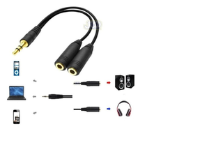  Cables Adaptador Splitter 3.5mmjack Audio Pc  B30,hi-res