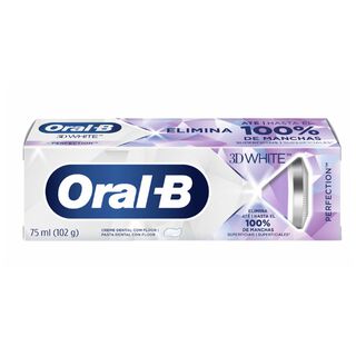 Pasta Dental Oral B 3D White Perfection Con Flúor 75ml,hi-res