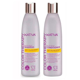 Shampoo matizador + acond balayage anti amarillo Kativa CVL,hi-res