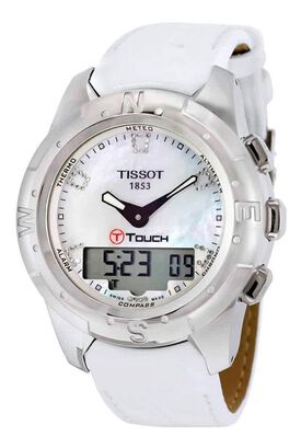 Reloj Tissot T-touch Ii Esfera Madre Perla Blanca,hi-res