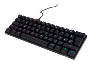 Teclado gamer Aiwa GK-100 QWERTY español color negro con luz RGB,hi-res
