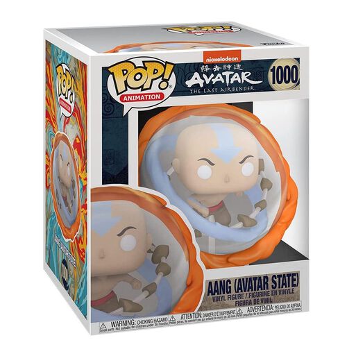 Funko Pop Deluxe Avatar Aang Elementos 1000- Maestro Aire,hi-res