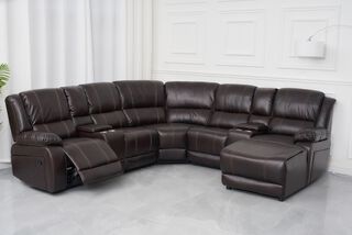 Sofa Seccional Chaise + 2 Consolas Royalty Daniels RK9026			,hi-res