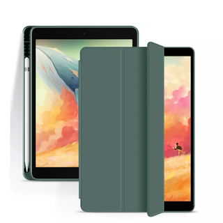 Carcasa Smart Cover Para Ipad 10.2 + Ranura Lápiz / Verde,hi-res