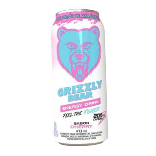 Energetica Grizzly Bear - Cherry  - 200mg cafeína - 473ml c/u,hi-res