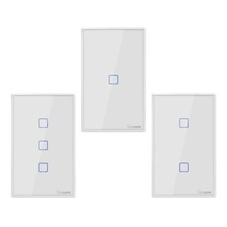 Pack Interruptor Smart: 1, 2 y 3 Canales WiFi + RF,hi-res