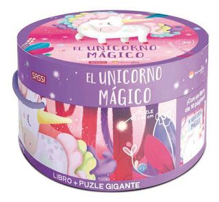 Libro y Puzzle Unicornio Magico,hi-res