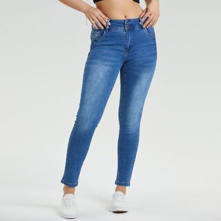 Jeans Skinny Kim Lavado Azul Mujer,hi-res